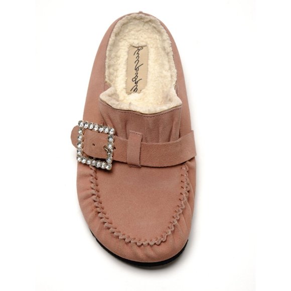 Free People Pink Mules with Rhinestone Buckle - Picture 8 of 10